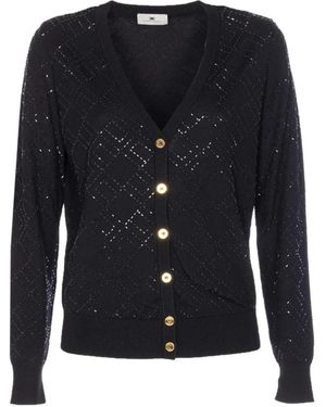 Elisabetta Franchi Cardigans - Black