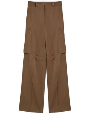 Victoria Beckham Wide Trousers - Marron