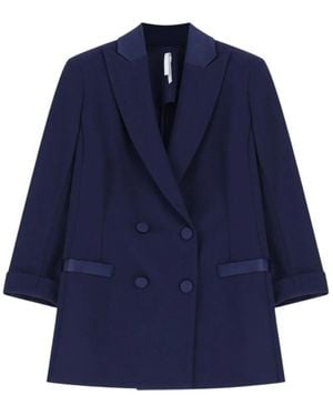 Imperial Jassen ,Blauw ,Polyester Double-Breasted Blazer