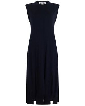 Moschino Gebreide Jurk - Blauw