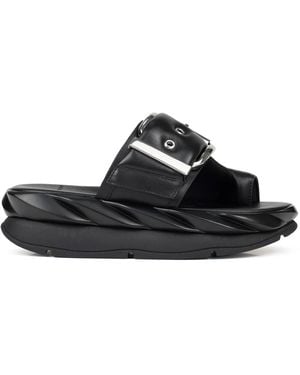 4Ccccees Schoenen ,Zwart ,Leer Architectural Sandal