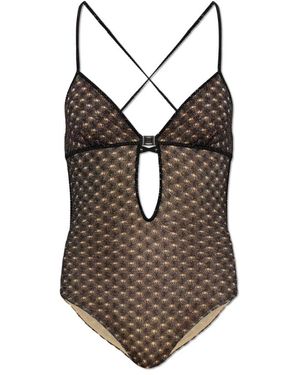 Missoni Badmode ,Zwart ,Badpak Uit Één Stuk - Bruin