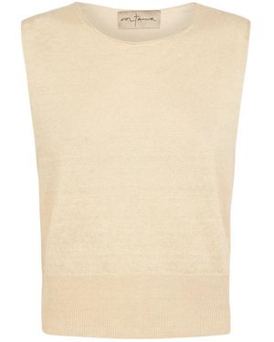 Cortana Sleeveless Tops - Natural