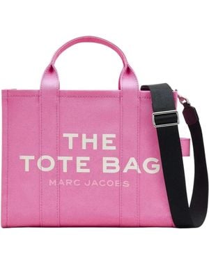 Marc Jacobs Tassen ,Roze ,Katoen Canvas Medium Tote Bag