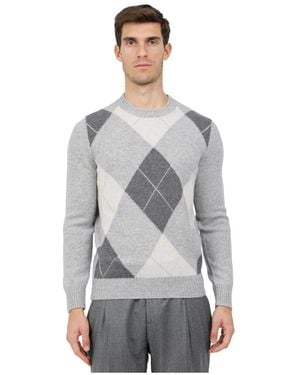 Gran Sasso Round-Neck Knitwear - Gris