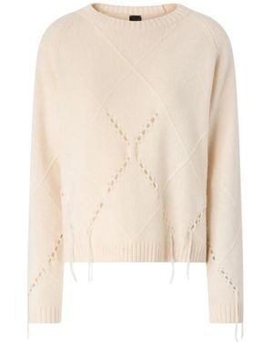 Pinko Round-Neck Knitwear - Neutro