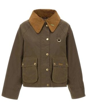 Barbour Jassen ,Groen ,Katoen Waxed Cotton Jacket