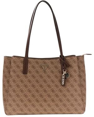Guess Tote Bags - Marrone