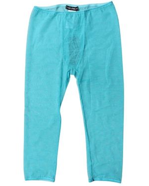 Dolce & Gabbana Nachtkleding ,Blauw ,Nylon Prachtig Kanten Ondergoed