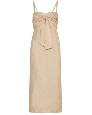 Marella Kleedjes ,Midi Kleedjes - Naturel