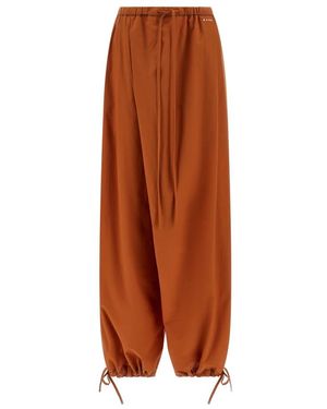 Marni Tapered Trousers - Brown