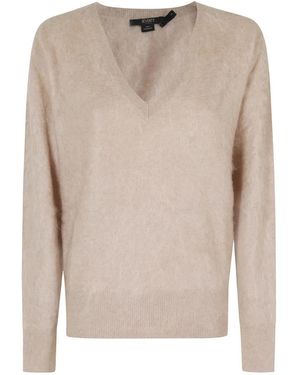 Seventy V-Hals Trui - Naturel