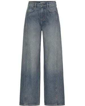 Ichi Wide Jeans - Blu