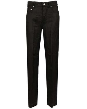 Rick Owens Straight Trousers - Black