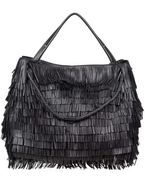 Plinio Visona' Tote Bags - Black