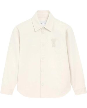 Ami Paris Gebreid Adc Overshirt - Wit