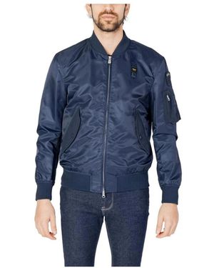 Blauer Bomber Jackets - Blu