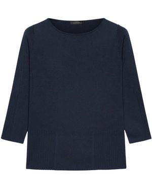 Elena Miro Round-Neck Knitwear - Blue