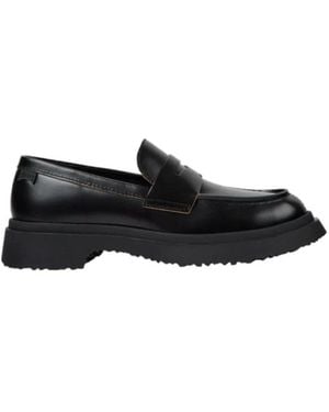 Camper Schoenen ,Zwart ,Leer Leren Mocassins Walden K201116