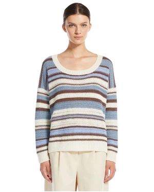Weekend by Maxmara Round-Neck Knitwear - Blue