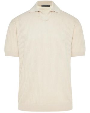 Corneliani Polo Shirts - Natural