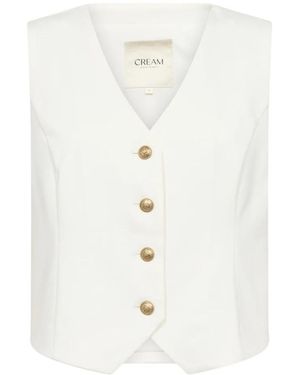 Cream Vests - White