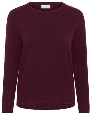Kaffe Round-Neck Knitwear - Morado