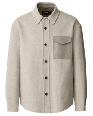 Mackage Emmanuel-Hb Double-Face Woll-Overshirt - Grau