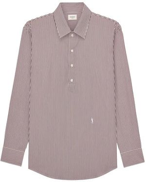 Saint Laurent Overhemden ,Veelkleurig ,Katoen Cassandre Shirt - Paars