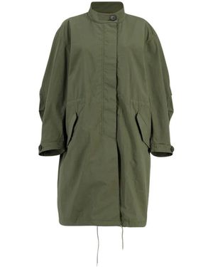 Givenchy Baumwollparka Mit Stempelprint - Grün