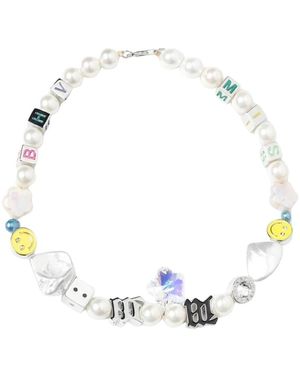 MISBHV Charm Perlen Halskette Trendiger Stil - Mettallic