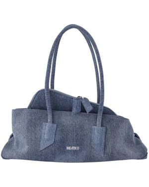 The Attico Tassen ,Blauw ,Katoen La Passeggiata Small Top Handle