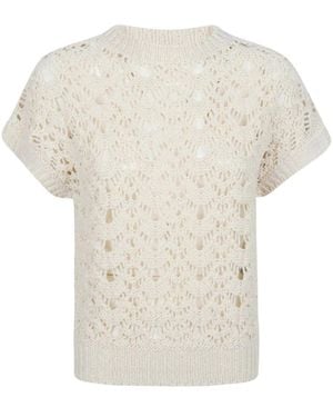 Eleventy Round-Neck Knitwear - Blanco