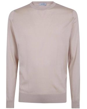 John Smedley Round-Neck Knitwear - Grigio