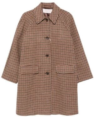 iBlues Single-Breasted Coats - Brown