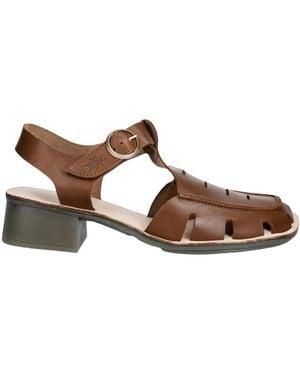 Fly London Efai392Fly Blokhak Sandal - Bruin