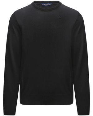 K-Way Round-Neck Knitwear - Black