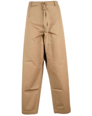 Moschino Broeken ,Katoen Baggy Wijde Broek - Naturel