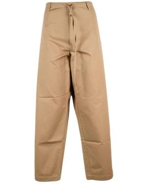 Moschino Broeken ,Katoen Baggy Wijde Broek - Naturel