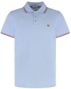 Moncler Polo Shirts - Blue