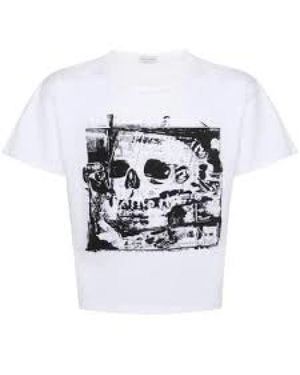 McQueen Kurzarm T-Shirt - Weiß