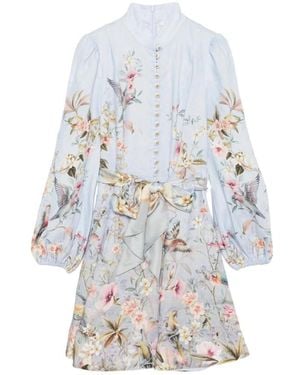 Zimmermann Rebellion Button Mini Dress - Weiß