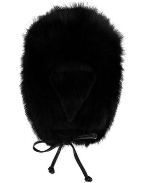 Perfect Moment Fitness ,Zwart ,Polyester Faux Fur Trapper Hat