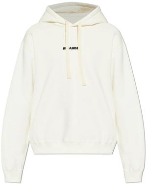 Jil Sander Hooded Sweatshirt - Wit