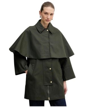 Barbour Fia Cape Coat - Grün