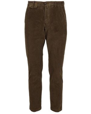 BRIGLIA Slim-Fit Trousers - Brown