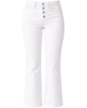 Liu Jo Jeans ,Wit ,Katoen Jeans Cropped Fit
