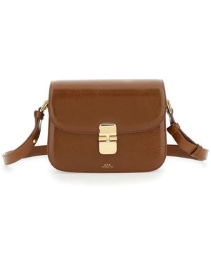A.P.C. Cross Body Bags - Brown