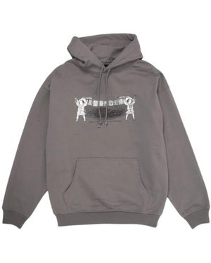 Rassvet (PACCBET) Klassischer hoodie mit frontgrafik, dunkelgrau