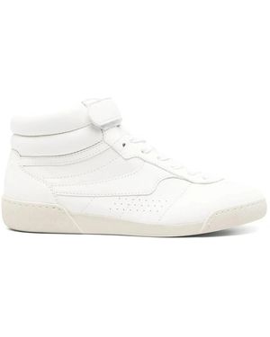 ABICA Weiße Schnürschuhe Mit Perforiertem Detail